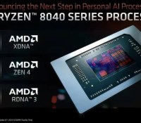Les nouvelles puces AMD Ryzen 8040 se dévoilent en amont du CES 2024 // Source : AMD