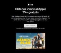 Apple TV plus gratuit 2 mois