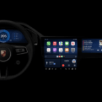 Une planche de bord Porsche sous CarPlay // Source : Apple, Porsche