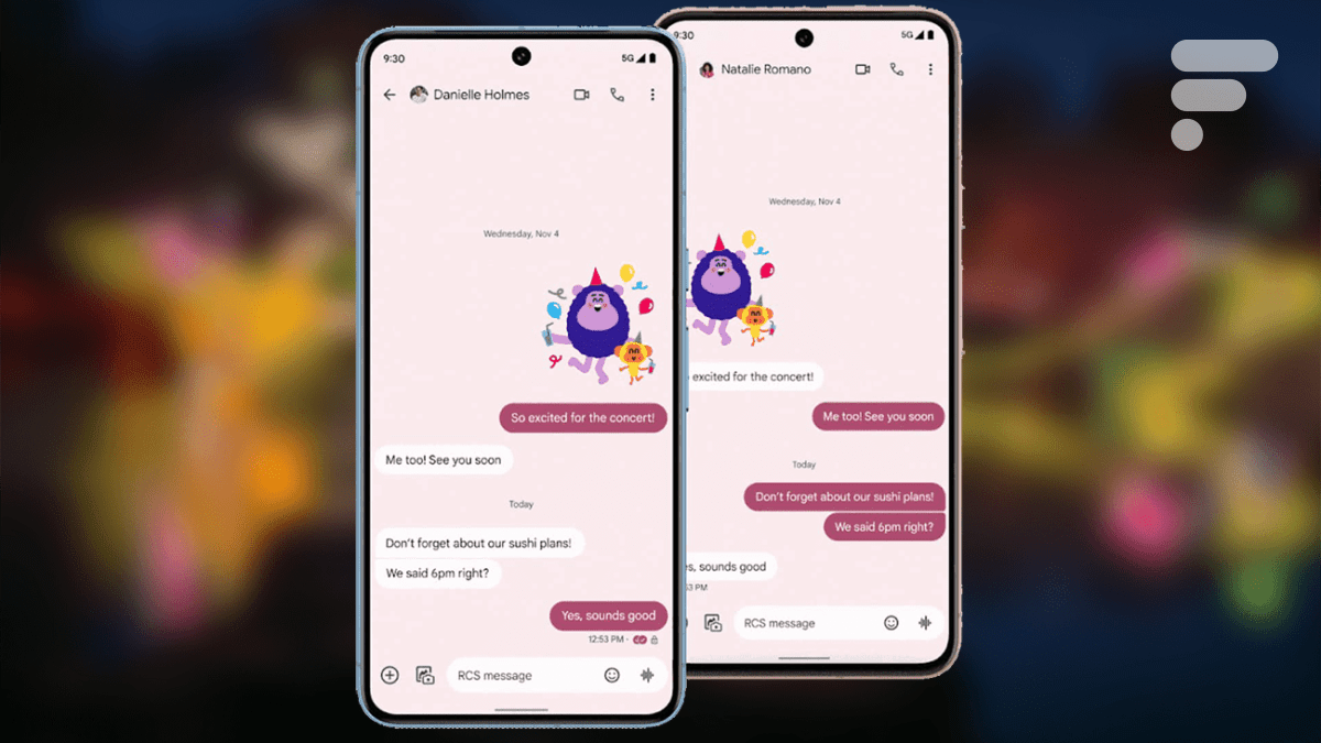 La personnalisation des bulles dans Google Messages
