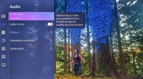 Le téléviseur est bien compatible Dolby Atmos