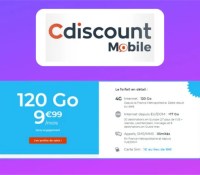Cdiscount mobile CDAV forfait  120 Go
