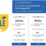 Chez cet opérateur, deux mois sont offerts sur les forfaits 4G de 60 Go et 120 Go