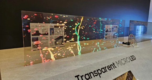 L'écran Micro-LED transparent de Samsung // Source : Frandroid