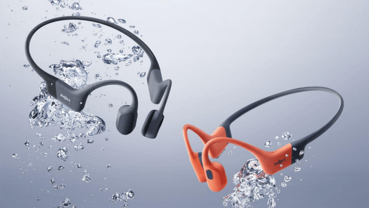 Le casque à conduction osseuse Shokz OpenSwim Pro
