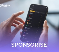 Un clic et vous voilà protégé par le VPN de CyberGhost // Source : CyberGhost