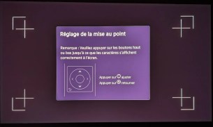 Faites la mise au point manuellement, si nécessaire