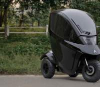 The Tectus is a fully enclosed mobility scooter with on-road and off-road capabilities.