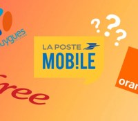 la poste mobile SFR Bouygues Free