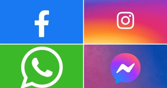 Les applications Facebook, Instagram, WhatsApp et Messenger de Meta // Source : Montage Frandroid