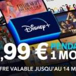 Jusqu’à demain, l’abonnement Disney+ est disponible à seulement 1,99 €, pour le premier mois uniquement
