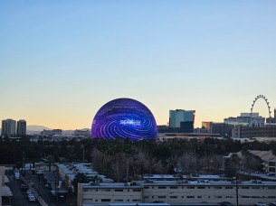 La Sphère vue de l'extérieur à Las Vegas // Source : Frandroid