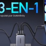 Prix en baisse sur Amazon pour ce chargeur compact 65 W doté de 3 ports (2 USB-C, 1 USB-A) Prix en baisse sur Amazon pour ce chargeur compact 65 W doté de 3 ports (2 USB-C, 1 USB-A)