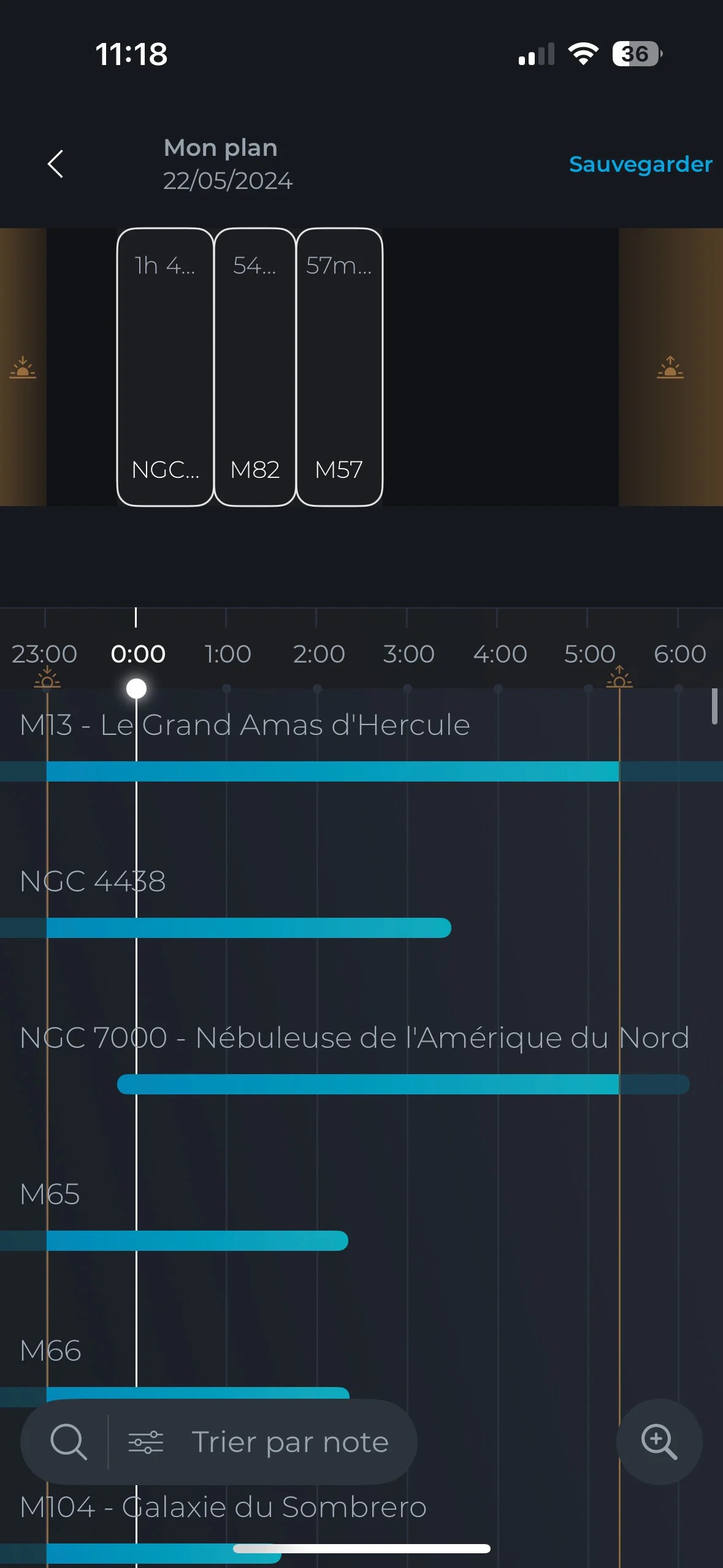 Le calendrier des astres