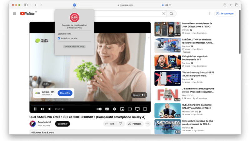 YouTube trouve une nouvelle raison de dénigrer les bloqueurs de pubs