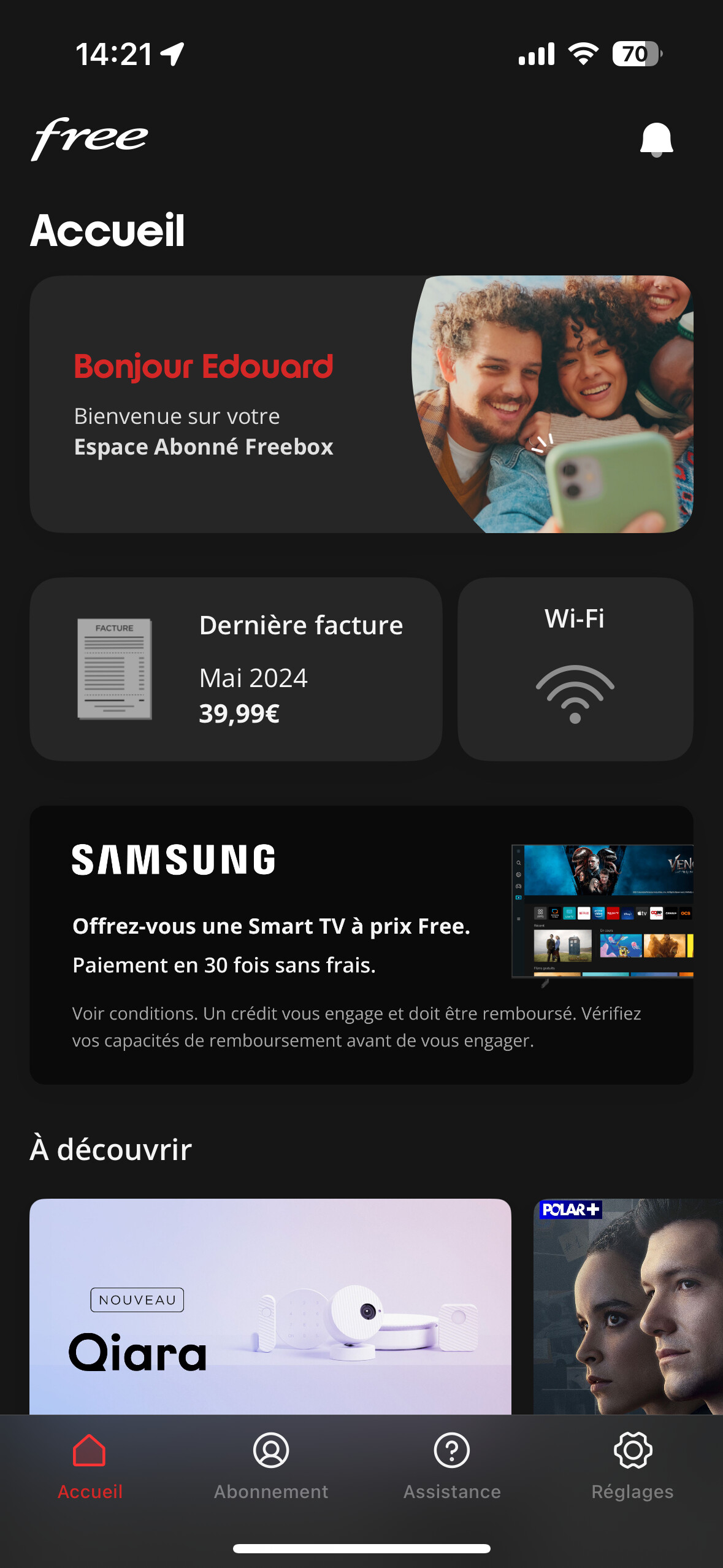 Free application Free application mobile freebox