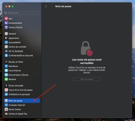 Partage mdp macOS