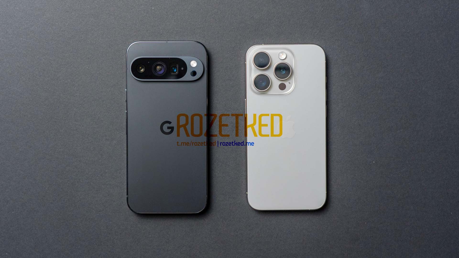 Google Pixel 9 Pro, iPhone 15 Pro // Source : Rozetked