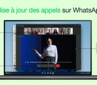 Un appel WhatsApp sur Windows 11 avec le partage audio d’activé // Source : Meta