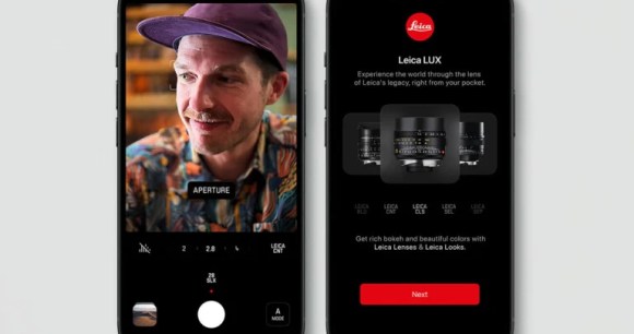 L'application Leica Lux sur iPhone // Source : Leica