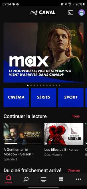 (HBO) Max disponible dans myCanal // Source : Frandroid