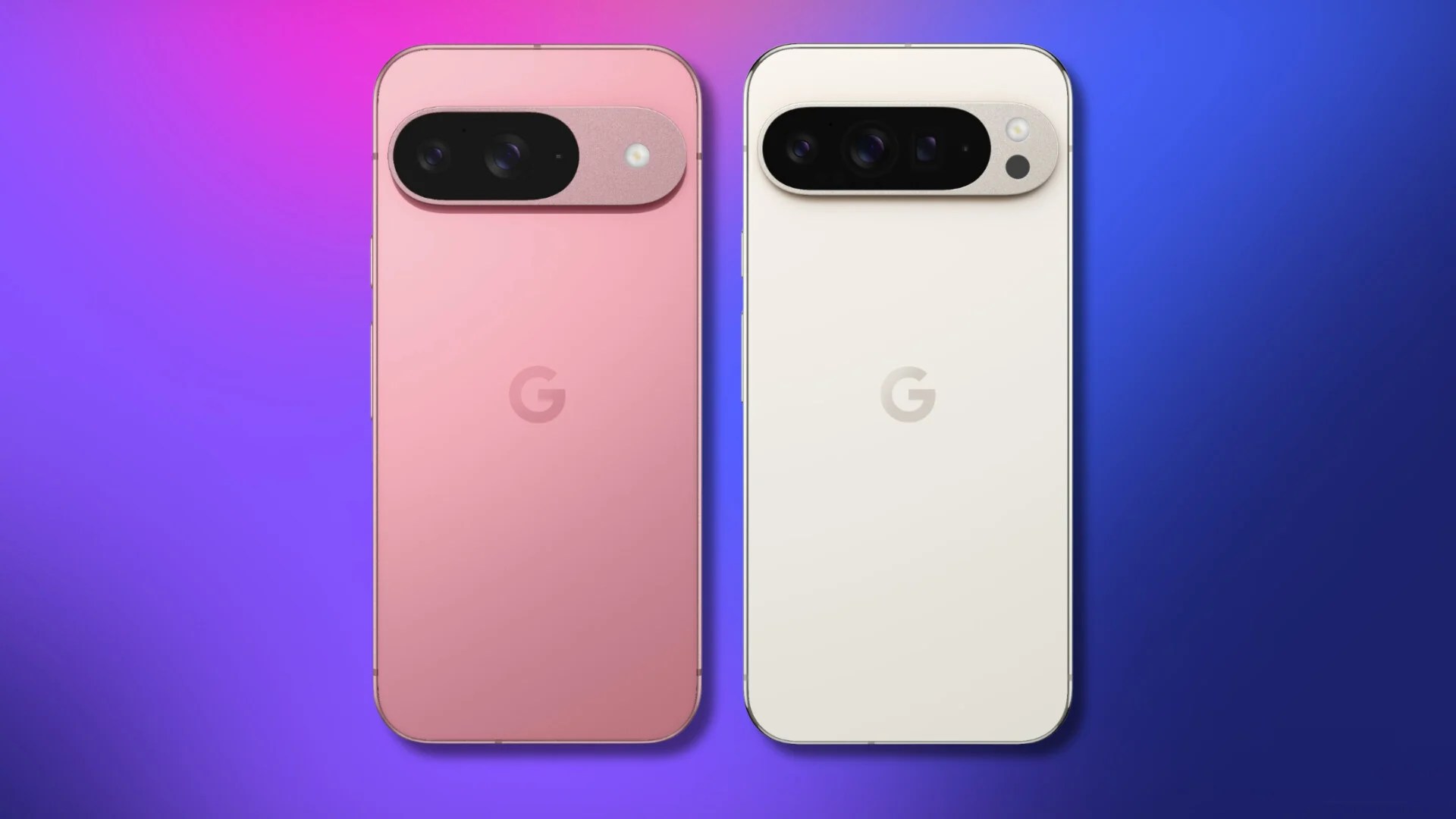 Rendus des Pixel 9 et Pixel 9 Pro XL