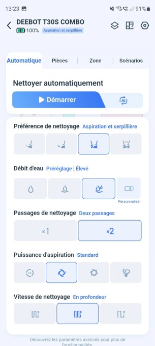 Ecovacs Deebot T30s Combo Complete Screenshot1
