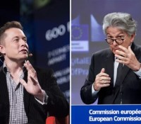 Elon Musk et Thierry Breton // Source : Montage Frandroid