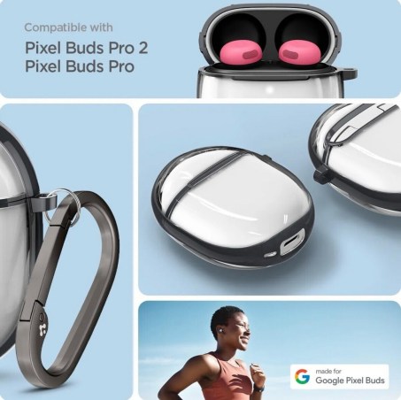 Capture d'écran du visuel de la prochaine coque Spigen pour les Pixel Buds Pro 2