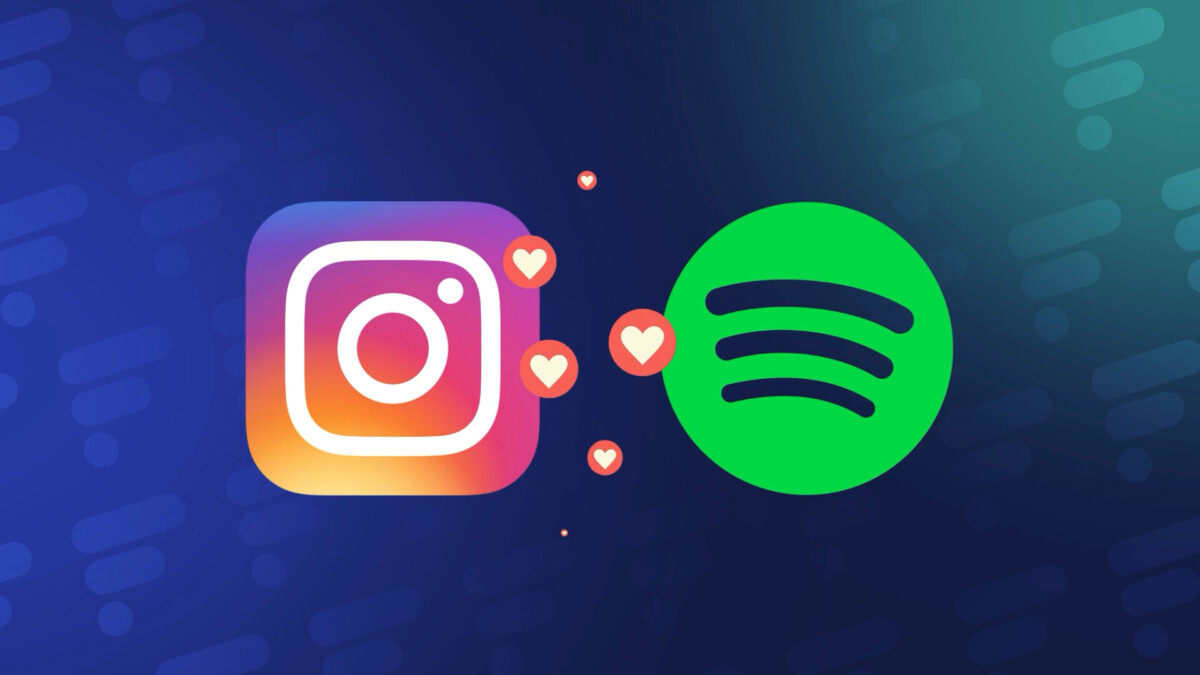 Logos d'Instagram et de Spotify