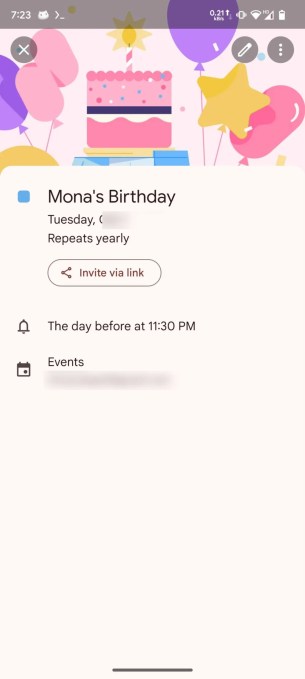 De nouvelles images dans Google Agenda // Source : Android Authority