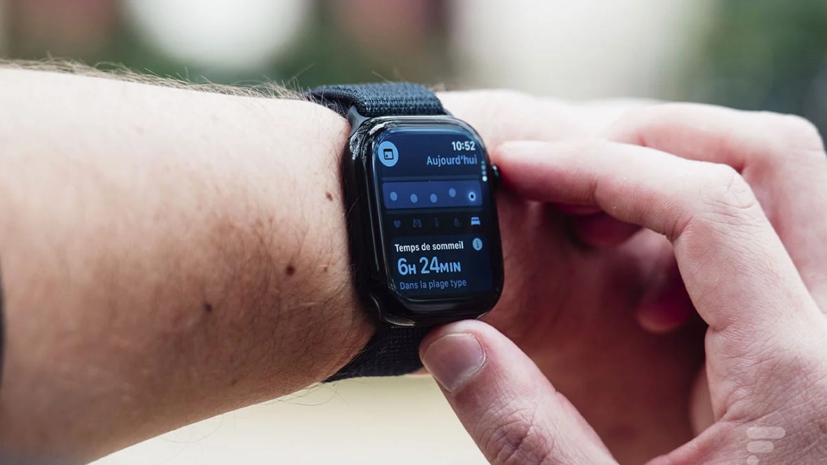 Le temps de sommeil sur l'application Signes Vitaux