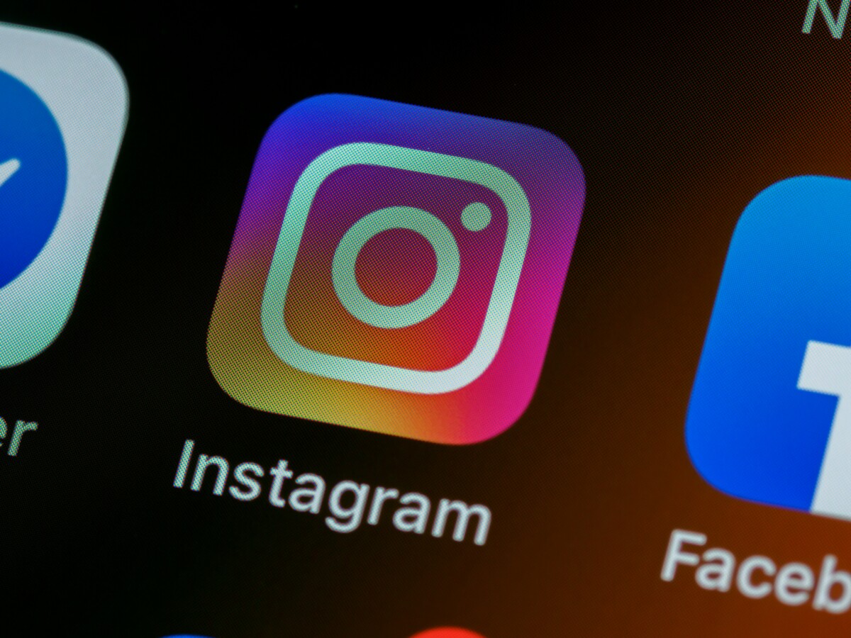 icône d'Instagram sur un smartphone