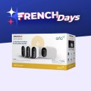 Prix cassé sur ce lot Arlo de 3 caméras 2K et une caméra à projecteur pendant les French Days (-33 %)