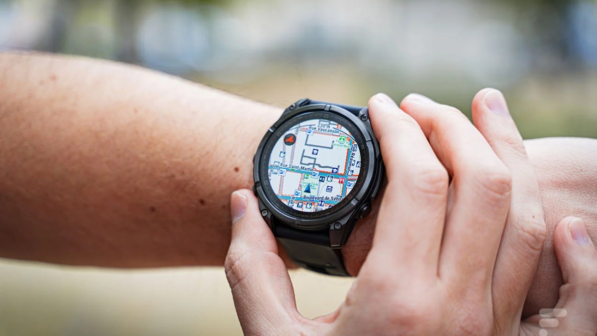 La cartographie par défaut de la Garmin Fenix 8