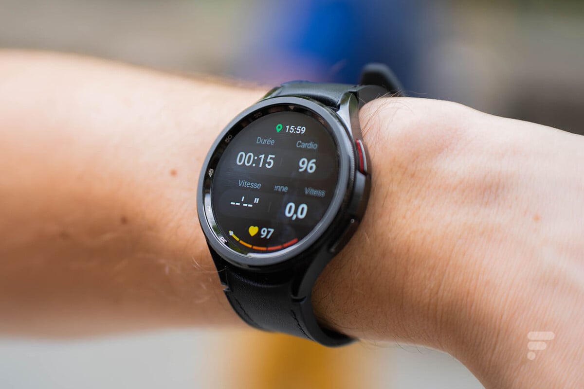 Les données d'entraînement sur la Samsung galaxy Watch 6 Classic