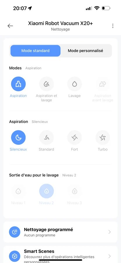 Xiaomi Robot Vacuum X20+ Capture d'écran (17)