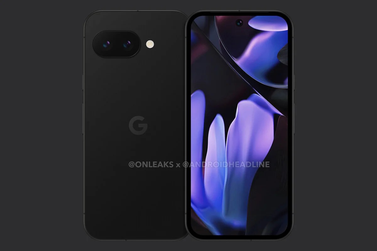 Rendu du Google Pixel 9a // Source : OnLeaks / Android Headlines