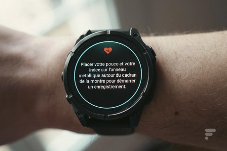 La mesure d'ECG sur une Garmin Fenix 8 // Source : Geoffroy Husson - Frandroid