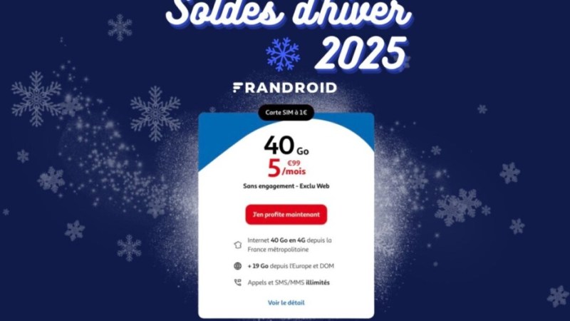 Forfait mobile à prix mini pendant les soldes : les 40 Go de 4G ne coûtent pas plus de 6 € /mois