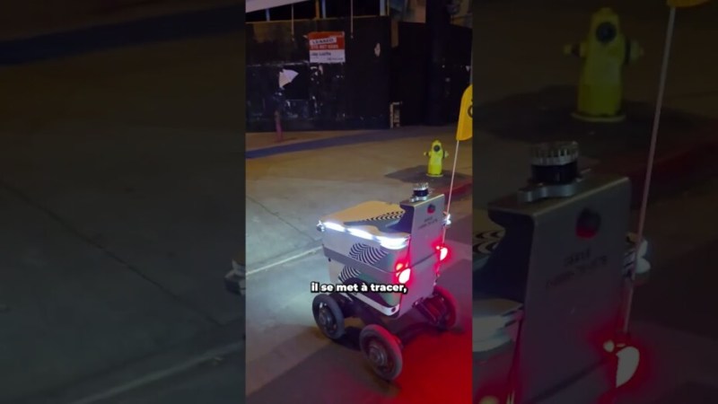 Un robot qui livre votre commande