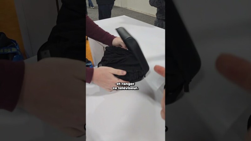 Ce téléviseur peut être transporté partout !