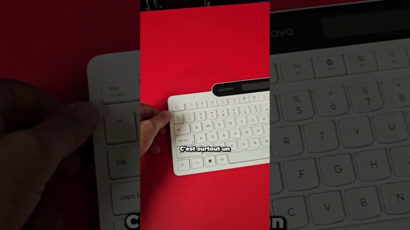 Ce clavier Lenovo se recharge tout seul avec n’importe quelle source de lumière !