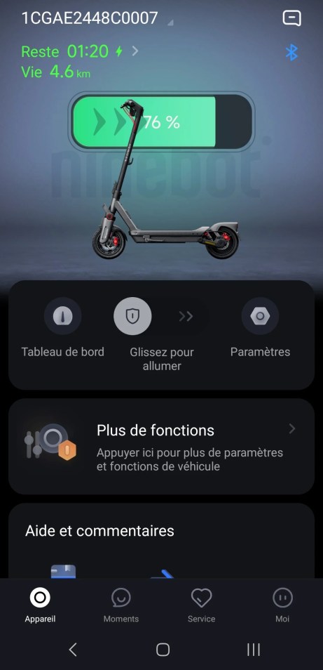 Ninebot Max G3 E application Segway 1