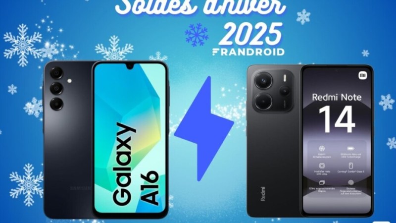 Soldes : quelle est la meilleure affaire entre le nouveau Xiaomi Redmi Note 14 et le Samsung Galaxy A16 ?