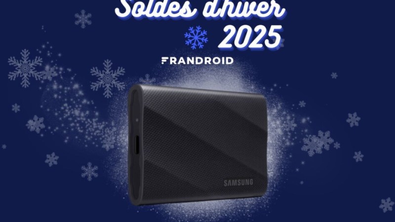 Le SSD externe Samsung T9 de 1 To, successeur de l’excellent T7, est lui aussi en promotion pour les soldes