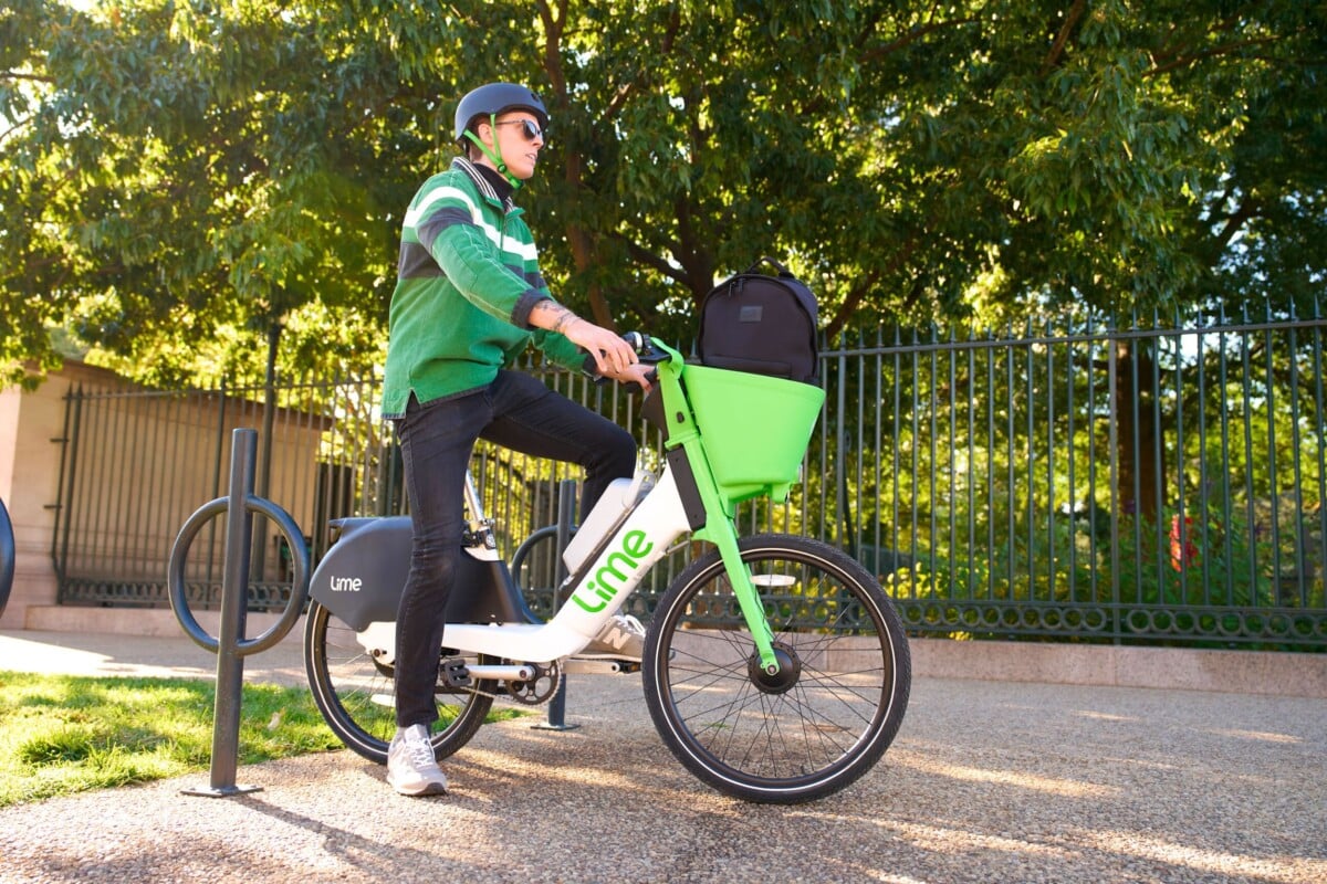 Vélo électrique libre-service Lime