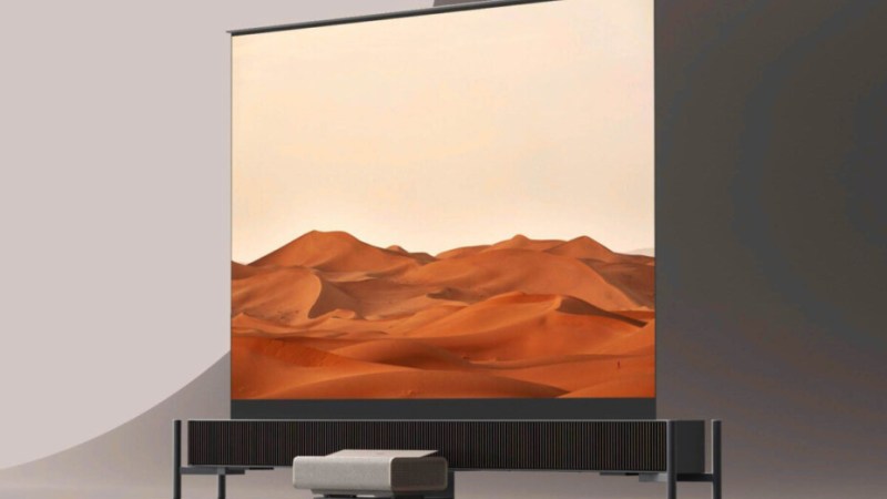 Xgimi Ascend, un meuble audio avec un écran intégré pour les vidéoprojecteurs à ultra courte focale