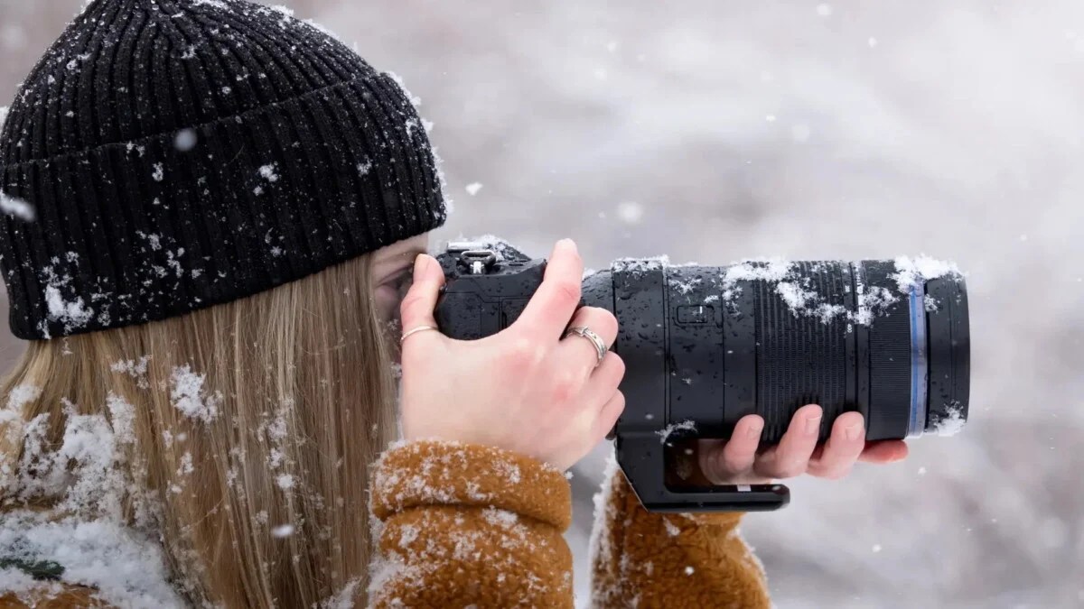 Photo du M.Zuiko 100‑400mm F5.0-6.3 IS II sous la neige