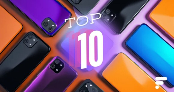 Les 10 smartphones les plus populaires sur Frandroid // Source : Frandroid